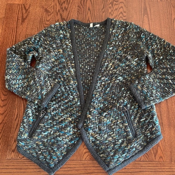 Anthropologie MOTH Keavy chunky tweed cardigan jacket sweater open front M - Picture 17 of 17